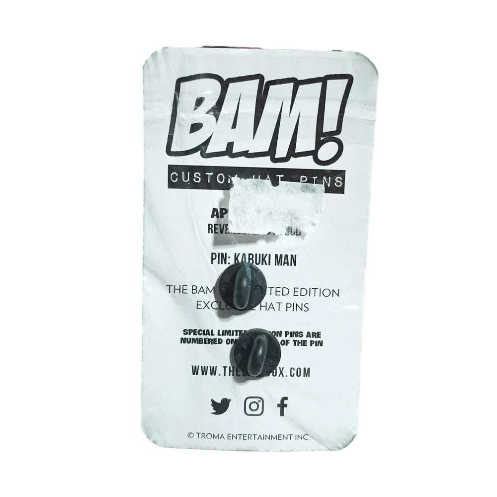 BAM! Box Sgt. Kabukiman N.Y.P.D. Enamel Kabukiman Revenge Bad Blood Pin